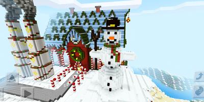 Tomb Crafter. Enigma do Natal. Mapa MCPE imagem de tela 1