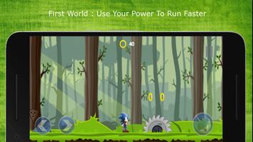 Super Sonic Run Adventure Game Affiche