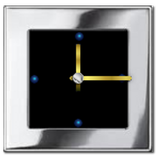 Metal Look Clock widget