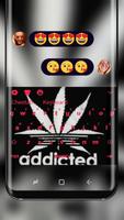Marijuana Addicted Keyboard Adidias poster