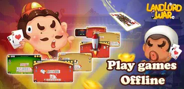 Landlord War - popular chinese offline poker game