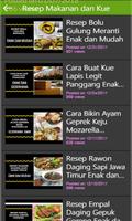 Resep Masakan, Kuliner dan Kue imagem de tela 3