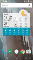 Clock weather elegant poster
