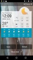 Clock weather elegant screenshot 1
