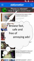 2 Schermata Browser web senza pubblicità