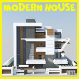 Modern house maps and furniture for Minecraft icône