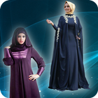 Abaya e um lenço Designs ícone