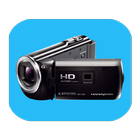 Background video recording camera biểu tượng