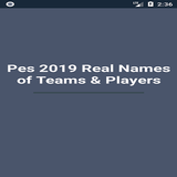 Pes 2019 noms réels des équipes et des joueurs icône