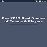 Pes 2019 Real Names of Teams & Players icon