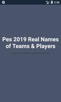 Pes 2019 Reale Namen von Teams und Spielern Plakat