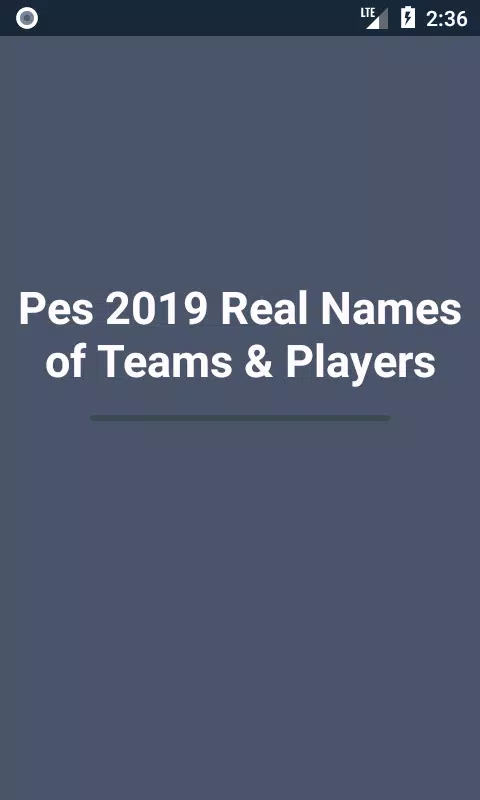 PES 2019: Real team and Player names