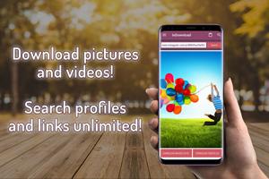 Instagram Fotoğraf ve Video İndirme - InDownload الملصق