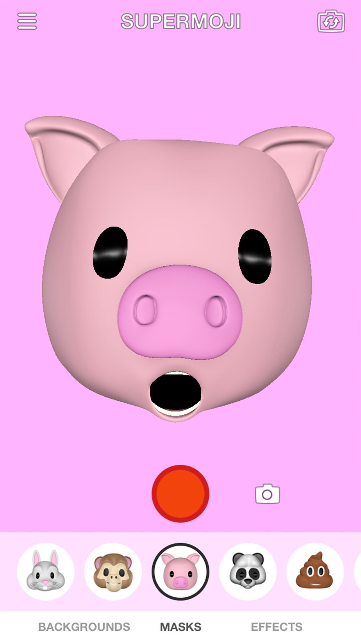 Приложение с эмодзи. Нос свинки андроид смайлик.