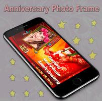 Anniversary Photo Frame Affiche