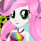 School Style MLPEG Dress Up Game with pony girls icône