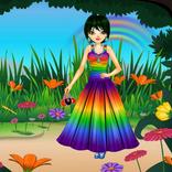 Miss Rainbow Dressup