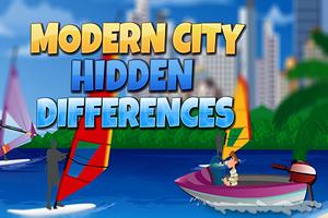 Poster Modern City Hidden Differences