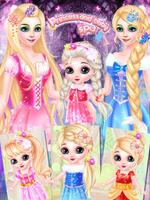 پوستر Princess And Baby makeup Spa