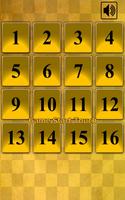 15 Puzzle Gold Poster