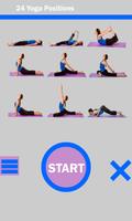 24 Yoga Position Daily Workout Affiche