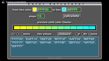 HTML Color Calculator الملصق