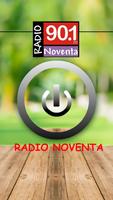 Radio Noventa 90.1 MHz الملصق