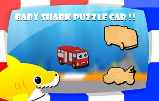 Baby Shark Puzzle Cars Affiche