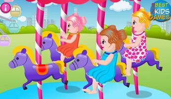 Kids Games: Baby in Theme Park poster