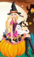 Dress Up Barbie Halloween Affiche