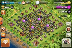 Base Map Clash of Clans Guide Affiche