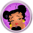 Betty Boo sexy pinup Clock icône
