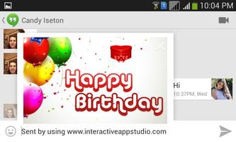 برنامه‌نما Birthday Greeting Cards Free عکس از صفحه