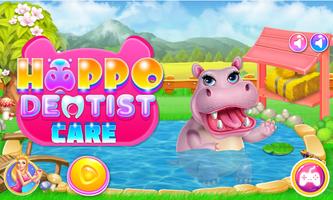 Hippo Dentist Care - Free Games Affiche