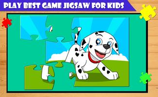 Cartoon Kids Jigsaw Puzzle Affiche