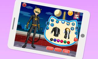 Dress up Cat Noir Miraculous পোস্টার