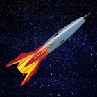 Rocket - speed of mind. Mathematics and Space. icon