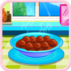 Meatballs food cooking games icône