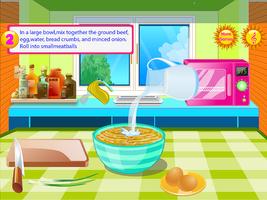 Meatballs food cooking games capture d'écran 1