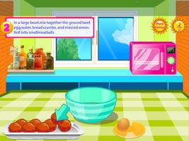 Meatballs food cooking games capture d'écran 2