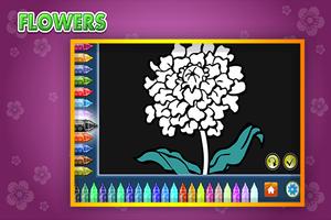 Coloring Book Flowers скриншот 3