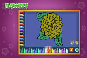 Coloring Book Flowers скриншот 2