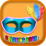 Coloring Book Masquerade Masks icon