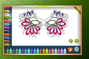 Coloring Book Masquerade Masks screenshot 3