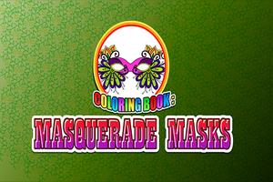 Coloring Book Masquerade Masks Poster