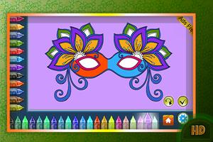 Coloring Book Masquerade Masks syot layar 1