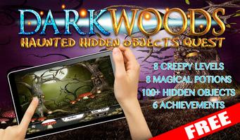 FREE Dark Woods Hidden Objects Affiche