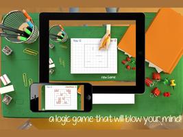 Drawing Square logic free game Affiche