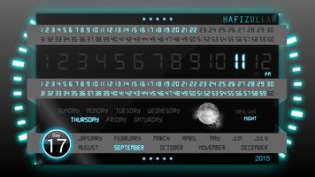 Futuristic Design Clock Screenshot 1