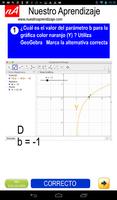 GeoGebra  modificar parámetros  función logaritmo capture d'écran 2